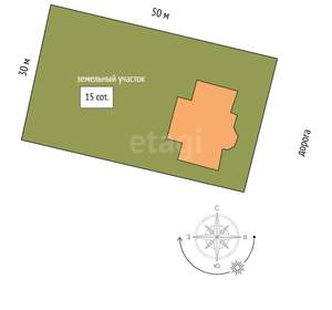 Дом 432м², 3-этажный, участок 15 сот.