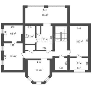 Дом 432м², 3-этажный, участок 15 сот.