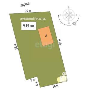 Дом 92м², 1-этажный, участок 9 сот.