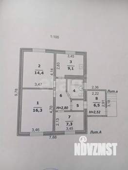 Дом 65м², 1-этажный, участок 15 сот.