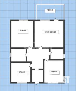Дом 100м², 1-этажный, участок 15 сот.