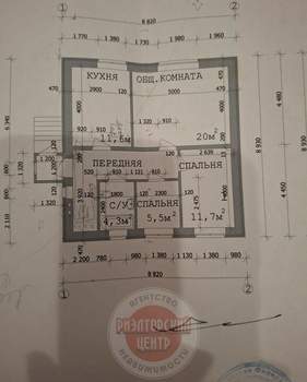 Дом 63м², 1-этажный, участок 7 сот.