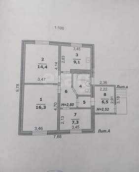 Дом 65м², 1-этажный, участок 15 сот.