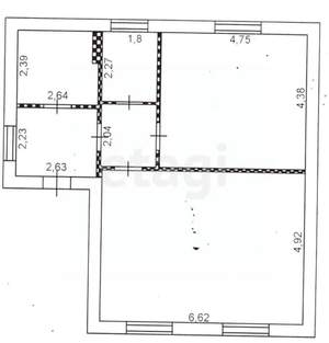 Дом 73м², 1-этажный, участок 10 сот.