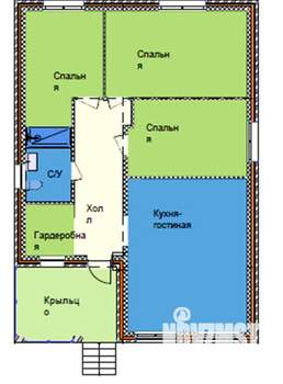 Дом 108м², 1-этажный, участок 15 сот.