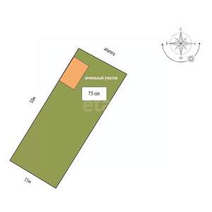 Дом 133м&sup2;, 2-этажный, участок 8 сот.  