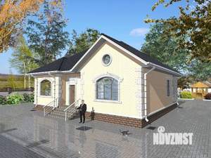 Дом 100м&sup2;, 1-этажный, участок 13 сот.  