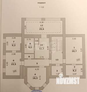 Дом 432м², 3-этажный, участок 15 сот.  