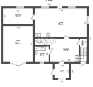 Дом 208м&sup2;, 2-этажный, участок 6 сот.  