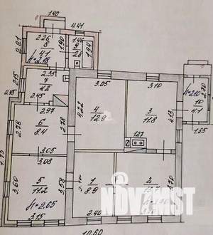Дом 82м&sup2;, 1-этажный, участок 6 сот.  