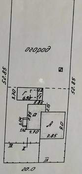 Дом 85м&sup2;, 1-этажный, участок 10 сот.  