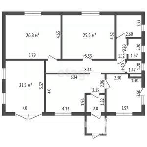 Дом 150м², 1-этажный, участок 15 сот.  