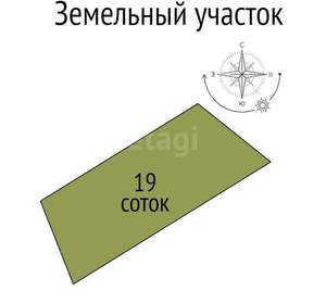 Дом 111м&sup2;, 2-этажный, участок 19 сот.  