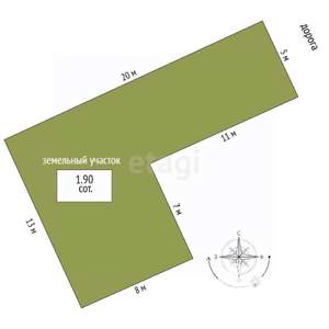 Таунхаус 116м², 2-этажный, участок 2 сот.  