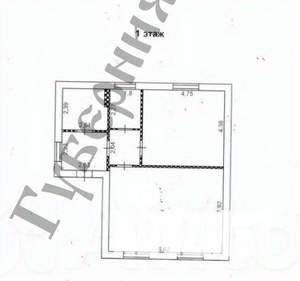 Дом 73м², 1-этажный, участок 11 сот.  