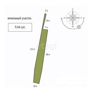 Дом 23м², 1-этажный, участок 9 сот.  