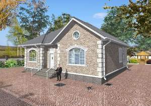 Дом 100м&sup2;, 1-этажный, участок 13 сот.  