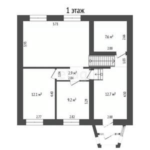 Дом 193м², 3-этажный, участок 15 сот.  