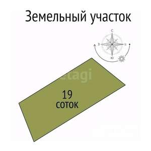 Дом 111м&sup2;, 2-этажный, участок 19 сот.  