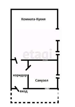Дом 35м&sup2;, 1-этажный, участок 15 сот.  