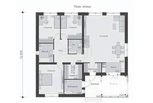 Дом 140м&sup2;, 2-этажный, участок 15 сот.  