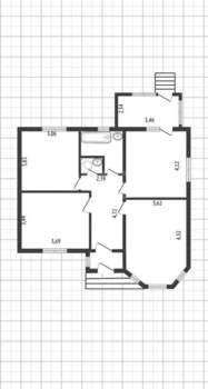 Дом 82м&sup2;, 1-этажный, участок 15 сот.  