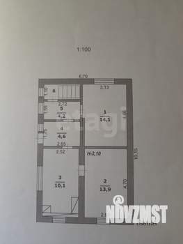 Дом 50м², 1-этажный, участок 11 сот.  