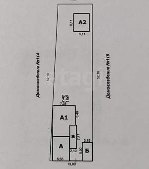 Дом 107м&sup2;, 1-этажный, участок 7 сот.  