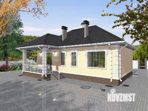 Дом 100м&sup2;, 1-этажный, участок 13 сот.  