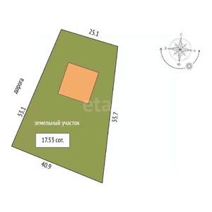 Дом 225м², 3-этажный, участок 18 сот.  