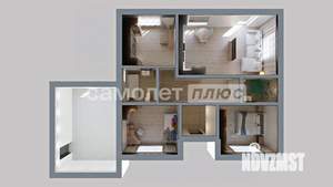 Дом 129м&sup2;, 1-этажный, участок 12 сот.  