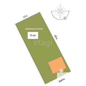 Дом 185м², 2-этажный, участок 15 сот.  