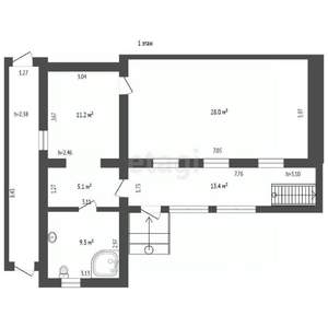 Дом 149м&sup2;, 2-этажный, участок 3 сот.  