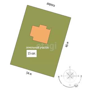Дом 195м², 3-этажный, участок 15 сот.  