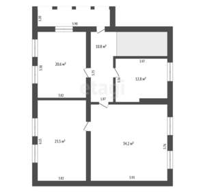 Дом 223м&sup2;, 2-этажный, участок 15 сот.  