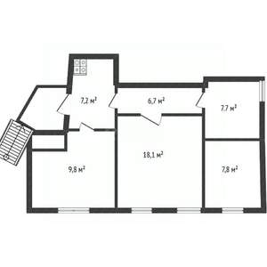Дом 62м&sup2;, 1-этажный, участок 8 сот.  