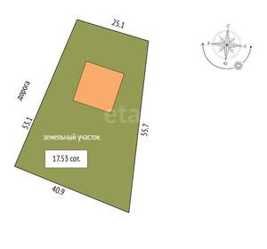 Дом 225м&sup2;, 3-этажный, участок 18 сот.  