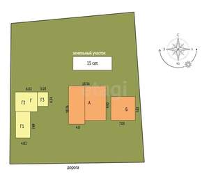 Дом 200м&sup2;, 2-этажный, участок 15 сот.  