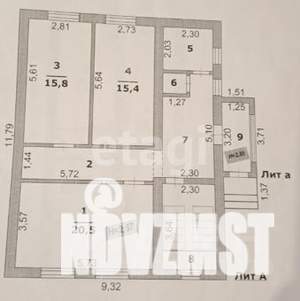 Дом 142м&sup2;, 2-этажный, участок 15 сот.  