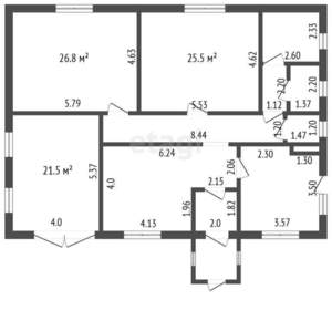 Дом 150м&sup2;, 1-этажный, участок 15 сот.  