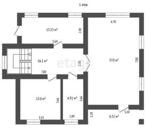 Дом 225м&sup2;, 3-этажный, участок 18 сот.  