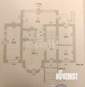 Дом 432м², 3-этажный, участок 15 сот.  