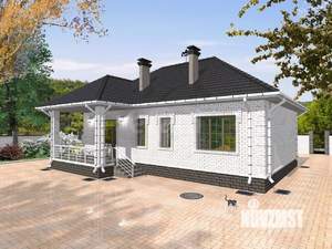 Дом 100м&sup2;, 1-этажный, участок 13 сот.  