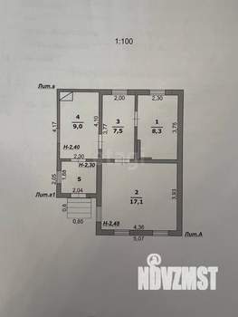 Дом 42м&sup2;, 1-этажный, участок 5 сот.  