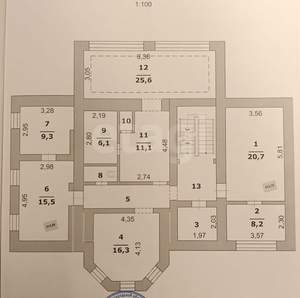 Дом 432м², 3-этажный, участок 15 сот.  