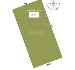 Дом 160м&sup2;, 1-этажный, участок 15 сот.  