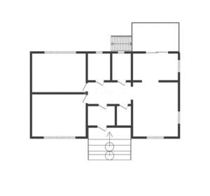 Дом 100м&sup2;, 1-этажный, участок 13 сот.  