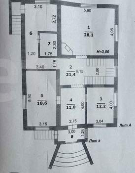 Дом 397м&sup2;, 2-этажный, участок 15 сот.  