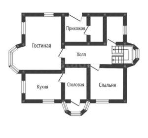 Дом 332м&sup2;, 3-этажный, участок 30 сот.  