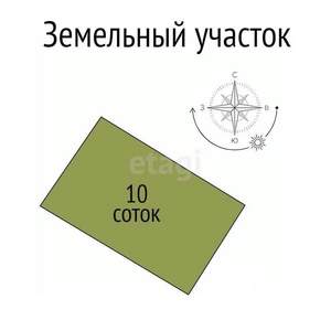 Дача 35м², 2-этажный, участок 10 сот.  